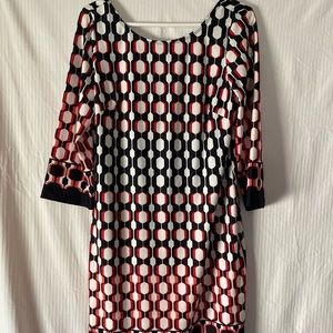 Apt 9 Knee Length Red and Black Dress